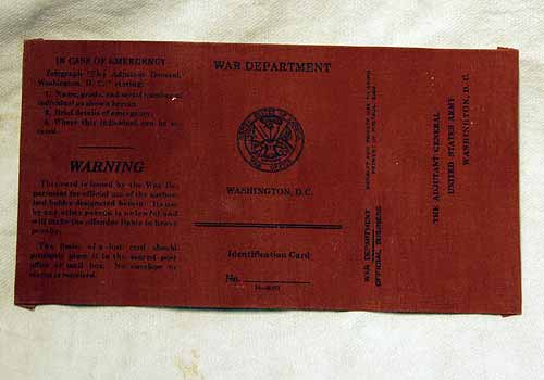 WW2 American ID Card