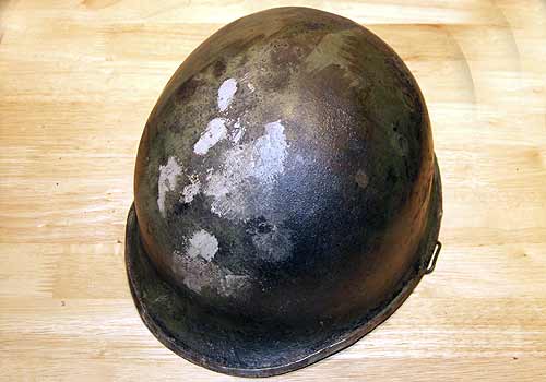 American WW2 M1 Helmet Filled and Sanded