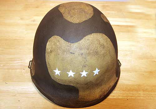 American WW2 M1C Helmet Officers Stars