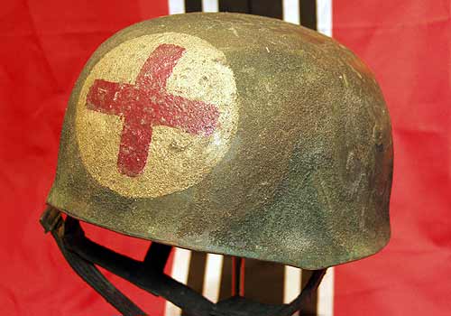 German Paratrooper Helmet M38 Normandy Medic