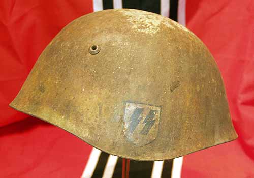 M33 Italian Waffen SS Helmet Relic